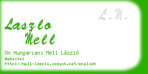 laszlo mell business card